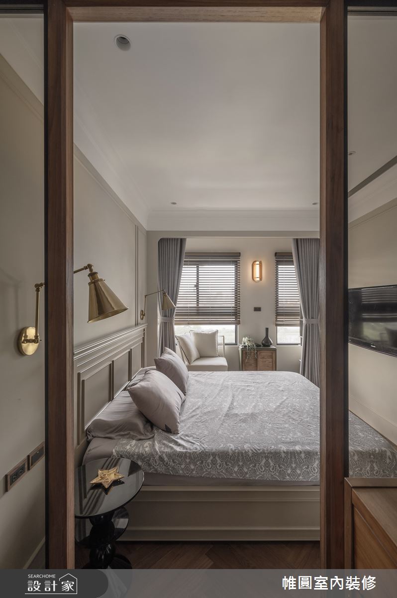 23坪新成屋(5年以下)＿法式風臥室案例圖片＿帷圓‧定制 circle＿帷圓_真淳•本質之家之15