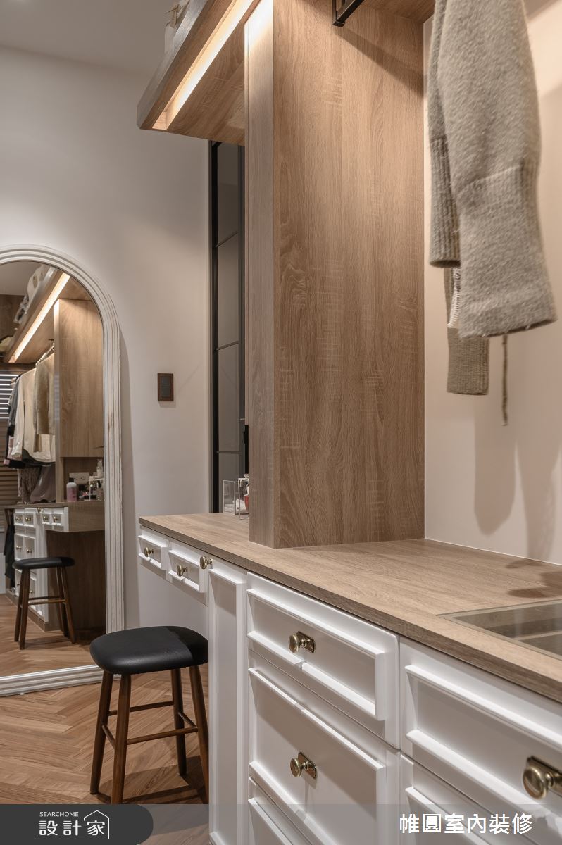 23坪新成屋(5年以下)＿法式風更衣間案例圖片＿帷圓‧定制 circle＿帷圓_真淳•本質之家之20