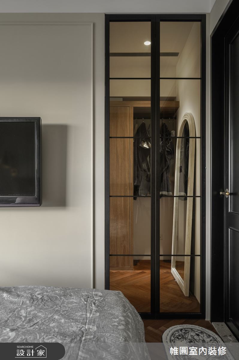 23坪新成屋(5年以下)＿法式風臥室更衣間案例圖片＿帷圓‧定制 circle＿帷圓_真淳•本質之家之21