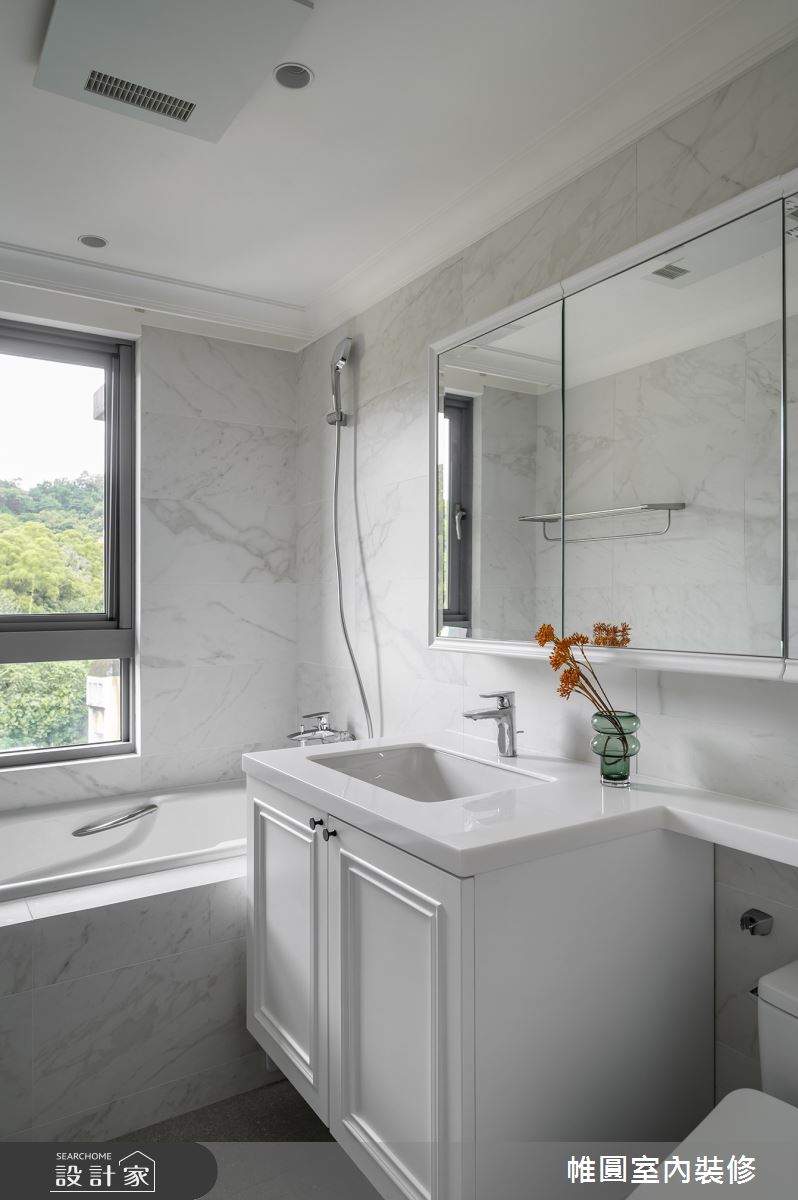 40坪中古屋(5~15年)＿美式風浴室案例圖片＿帷圓‧定制 circle＿帷圓_五月芍藥•花語之17