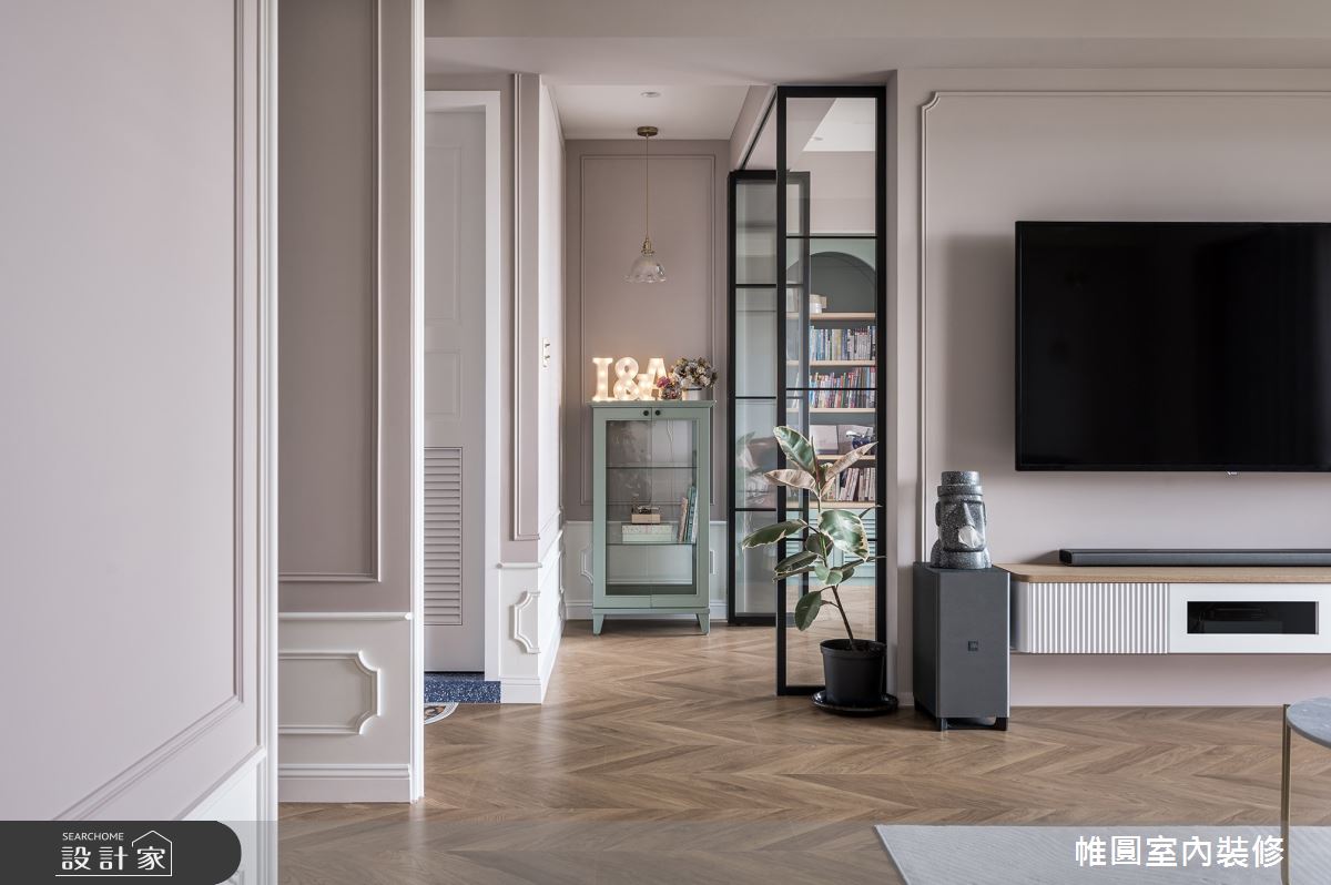 35坪中古屋(5~15年)＿美式風客廳書房走廊案例圖片＿帷圓‧定制 circle＿帷圓_L&A Hosue•愛的起航之7
