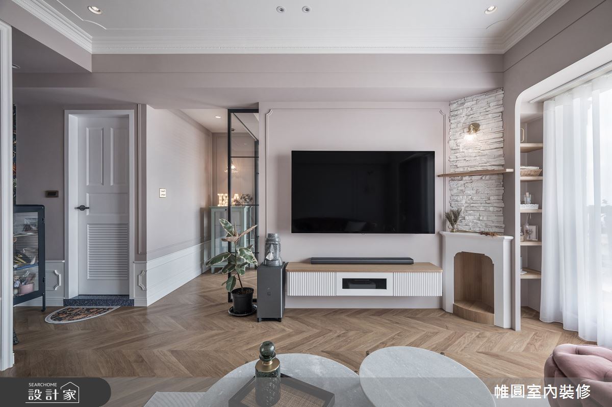 35坪中古屋(5~15年)＿美式風客廳案例圖片＿帷圓‧定制 circle＿帷圓_L&A Hosue•愛的起航之9