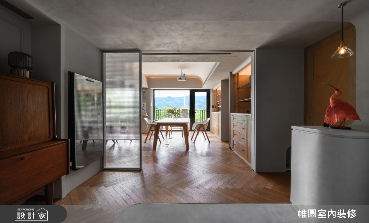 40坪中古屋(5~15年)＿混搭風玄關餐廳工作區陽台案例圖片＿帷圓‧定制 circle＿帷圓_植人•寓所之8