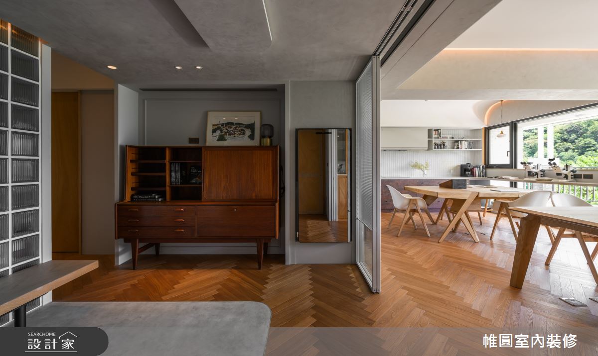 40坪中古屋(5~15年)＿混搭風玄關餐廳工作區案例圖片＿帷圓‧定制 circle＿帷圓_植人•寓所之9