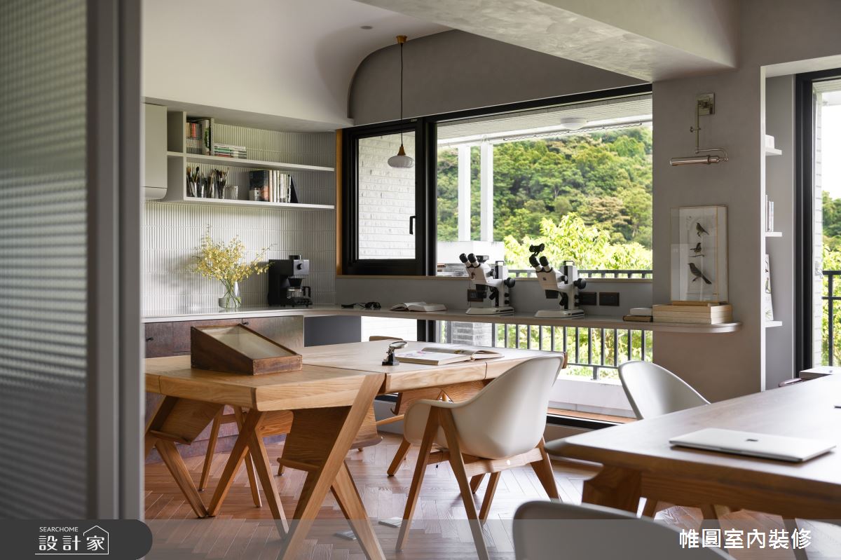 40坪中古屋(5~15年)＿混搭風餐廳廚房工作區陽台案例圖片＿帷圓‧定制 circle＿帷圓_植人•寓所之17