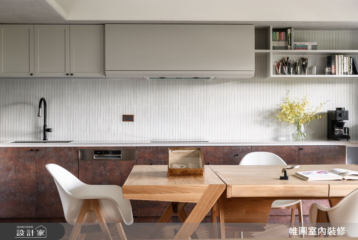40坪中古屋(5~15年)＿混搭風餐廳廚房書房案例圖片＿帷圓‧定制 circle＿帷圓_植人•寓所之19