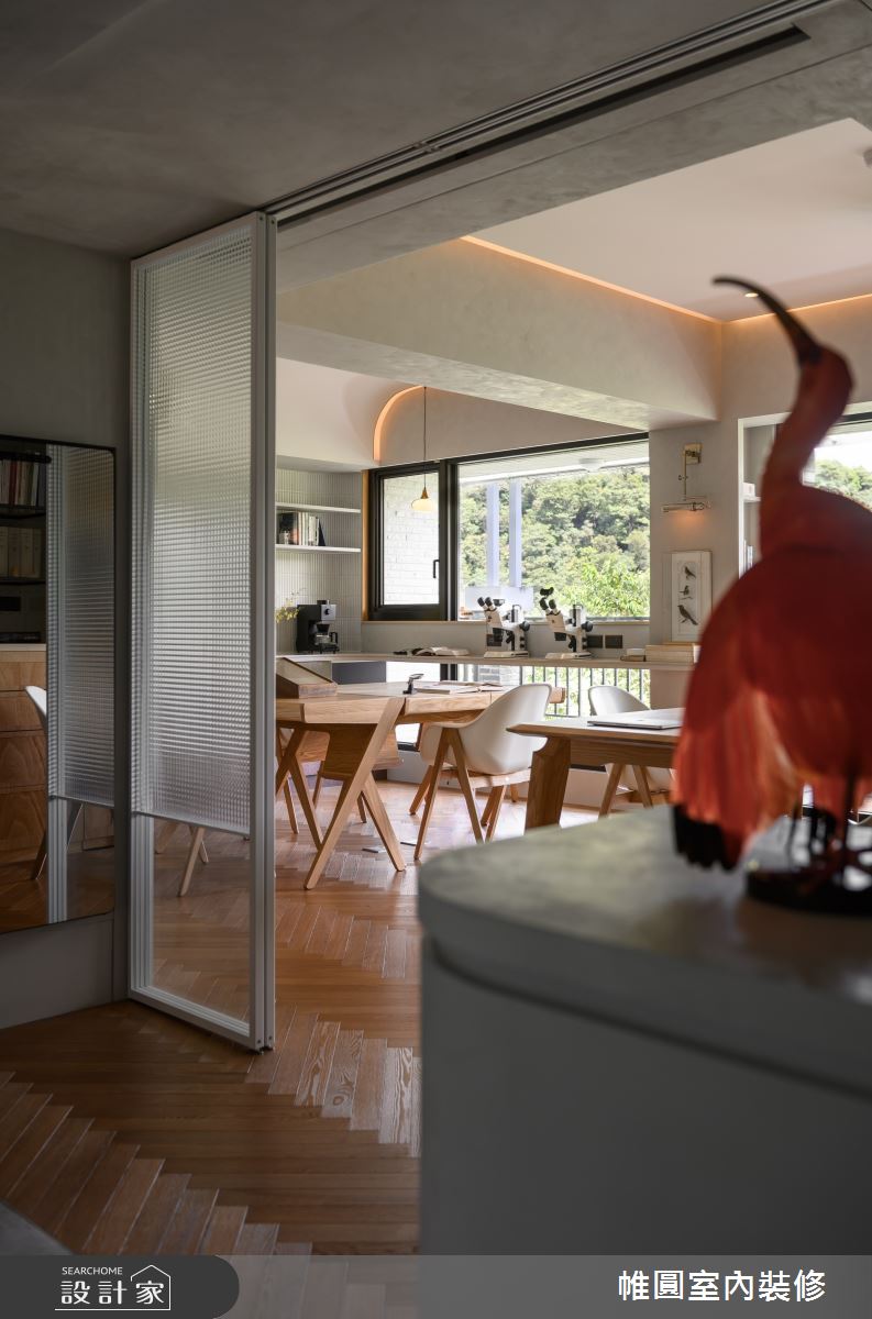 40坪中古屋(5~15年)＿混搭風玄關餐廳工作區案例圖片＿帷圓‧定制 circle＿帷圓_植人•寓所之24
