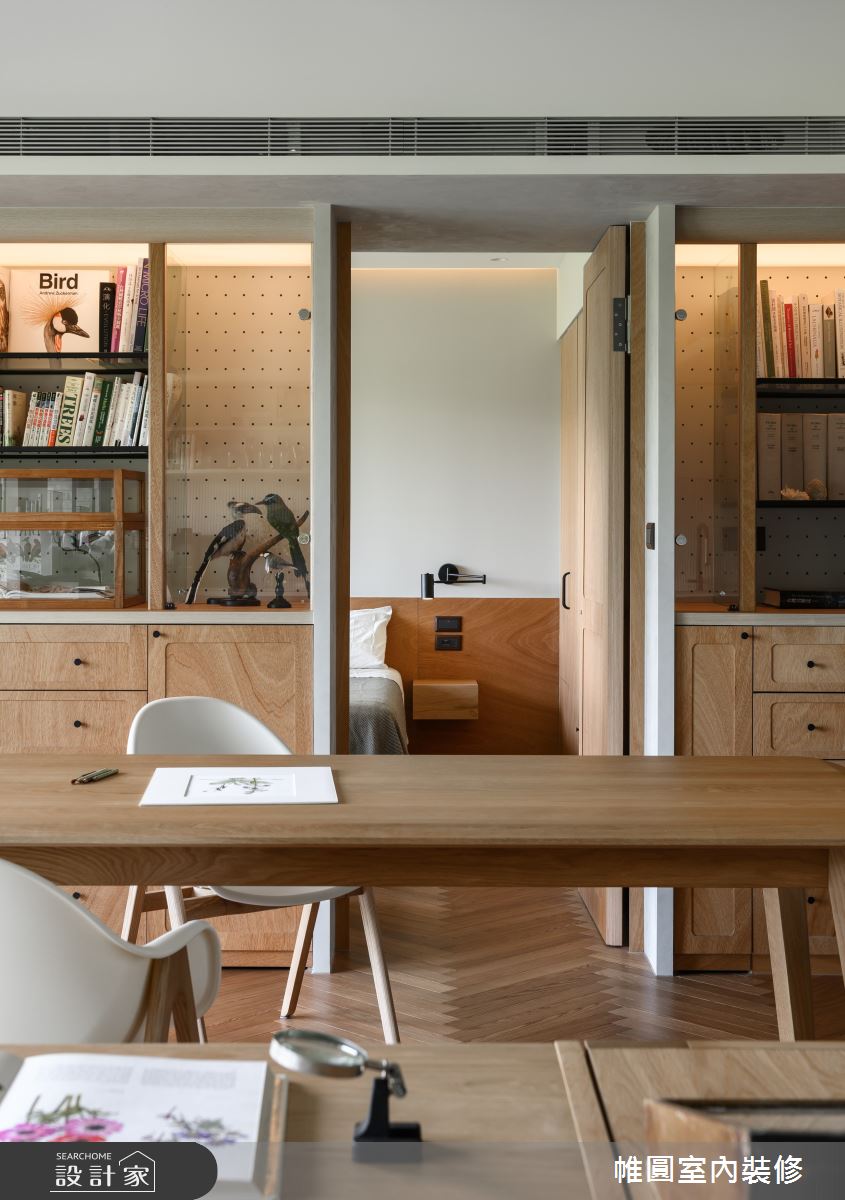 40坪中古屋(5~15年)＿混搭風餐廳臥室工作區案例圖片＿帷圓‧定制 circle＿帷圓_植人•寓所之25