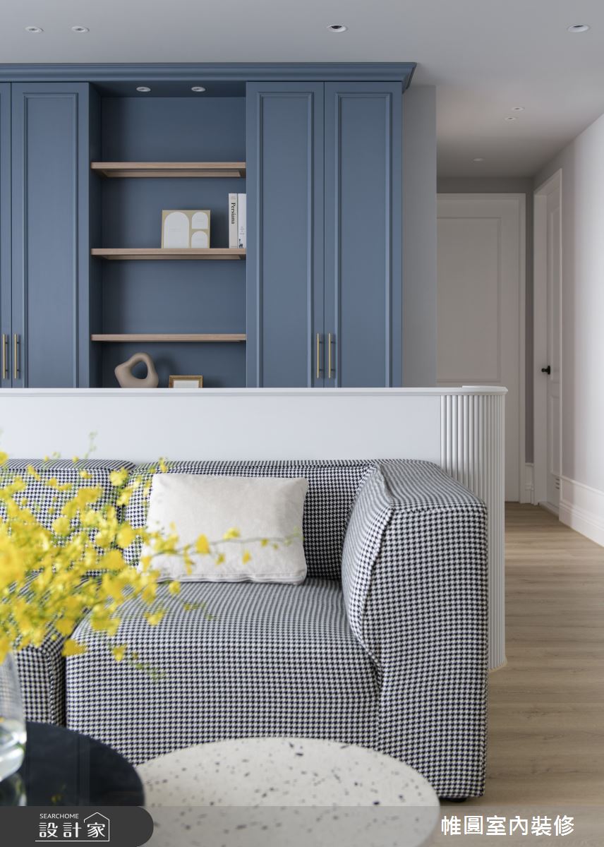 40坪新成屋(5年以下)＿美式風客廳書房工作區案例圖片＿帷圓‧定制 circle＿帷圓_晴寓·天空之境之4