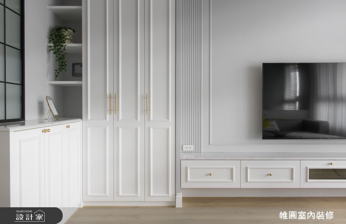 40坪新成屋(5年以下)＿美式風客廳案例圖片＿帷圓‧定制 circle＿帷圓_晴寓·天空之境之8