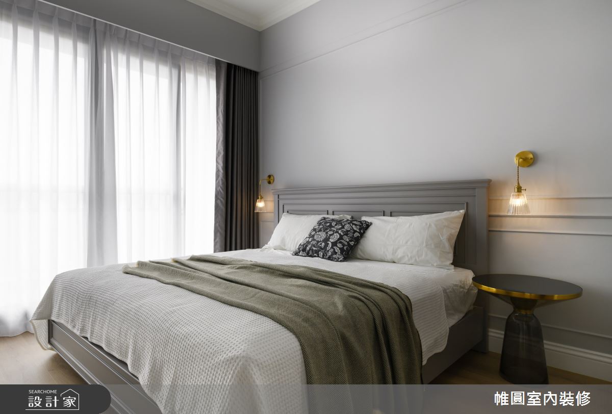 40坪新成屋(5年以下)＿美式風臥室案例圖片＿帷圓‧定制 circle＿帷圓_晴寓·天空之境之14