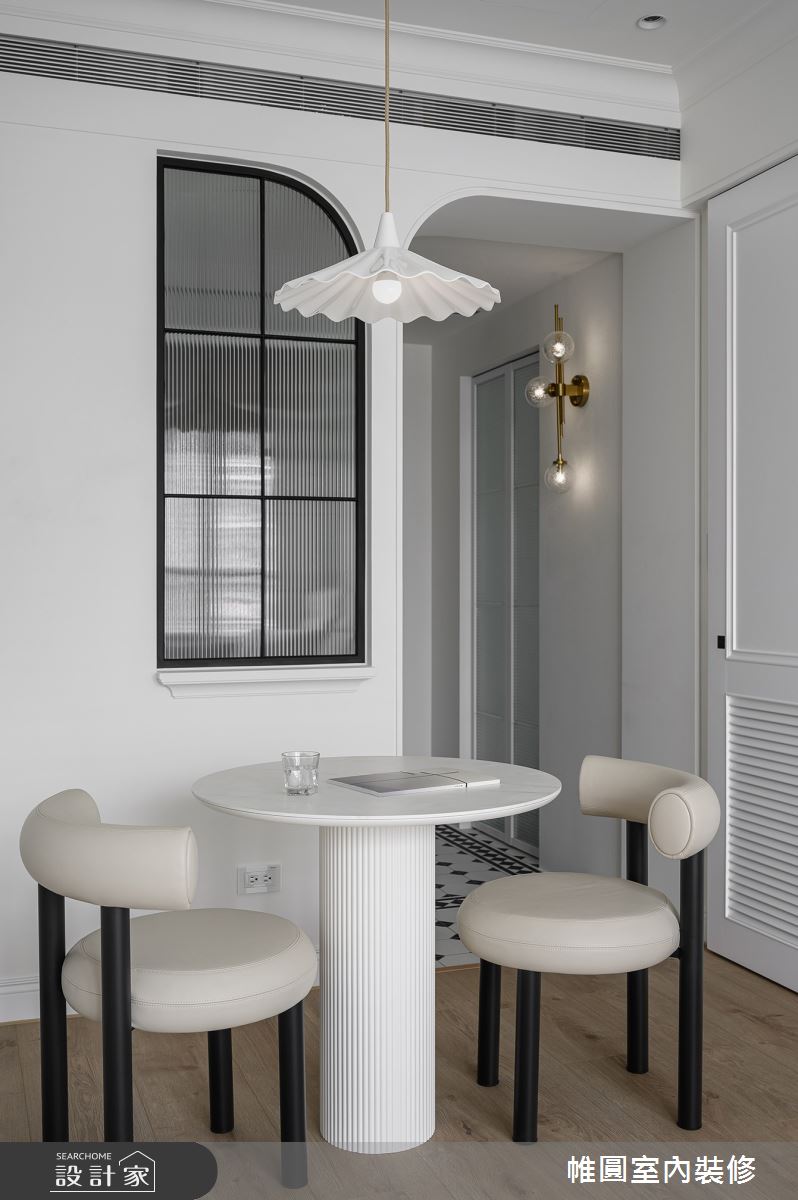 22坪新成屋(5年以下)＿美式風餐廳案例圖片＿帷圓‧定制 circle＿帷圓_留白·綻放山茶花之15