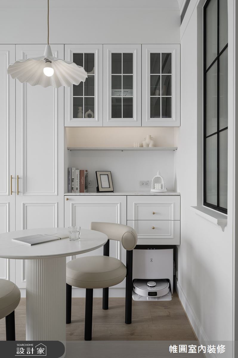 22坪新成屋(5年以下)＿美式風餐廳案例圖片＿帷圓‧定制 circle＿帷圓_留白·綻放山茶花之16