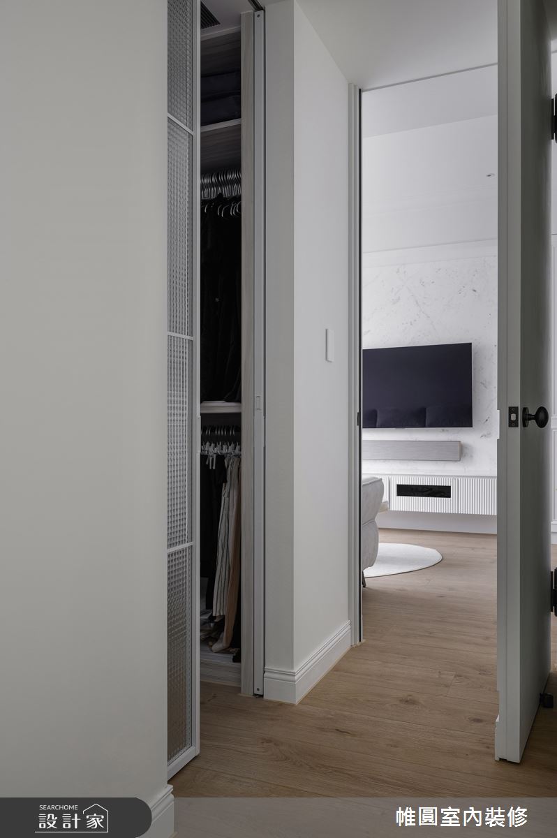 22坪新成屋(5年以下)＿美式風更衣間案例圖片＿帷圓‧定制 circle＿帷圓_留白·綻放山茶花之26