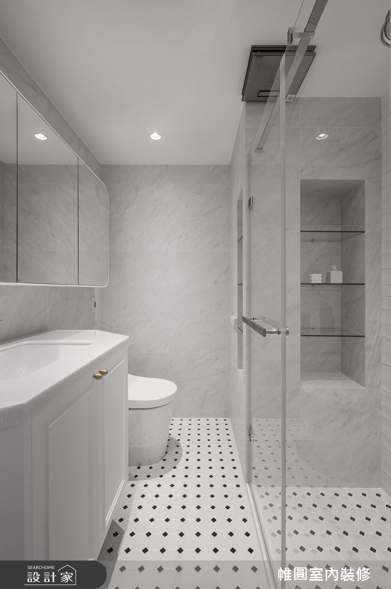 22坪新成屋(5年以下)＿美式風浴室案例圖片＿帷圓‧定制 circle＿帷圓_留白·綻放山茶花之29