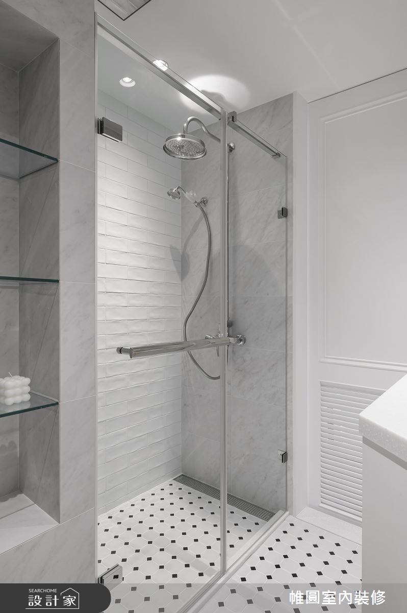 22坪新成屋(5年以下)＿美式風浴室案例圖片＿帷圓‧定制 circle＿帷圓_留白·綻放山茶花之30