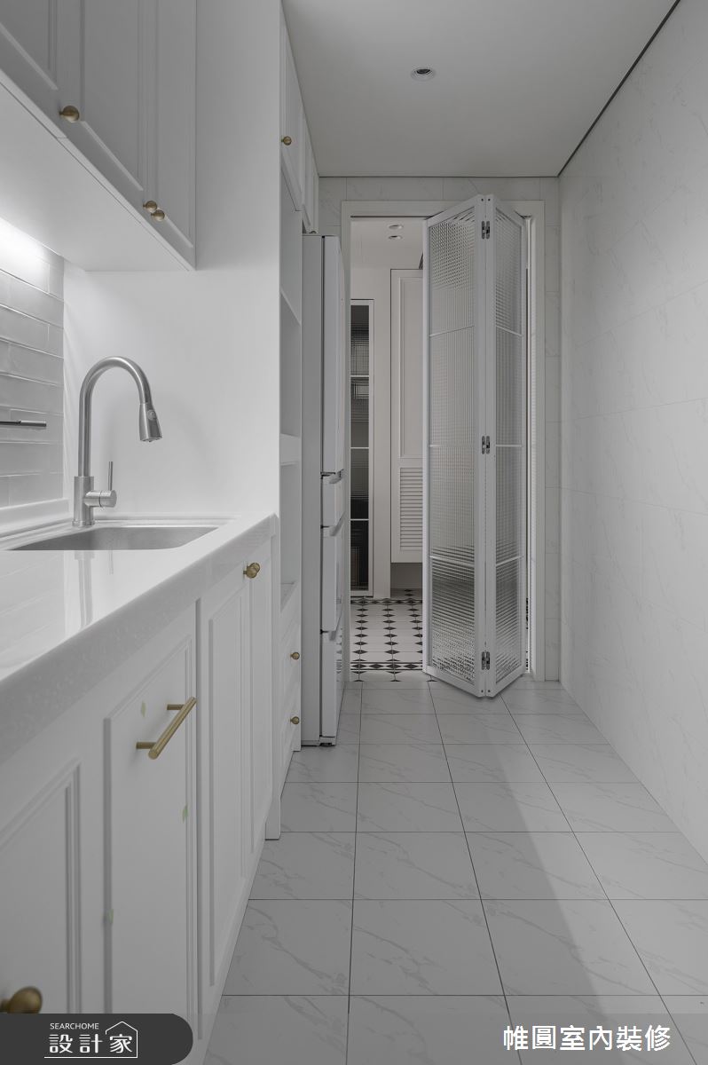 22坪新成屋(5年以下)＿美式風廚房案例圖片＿帷圓‧定制 circle＿帷圓_留白·綻放山茶花之17