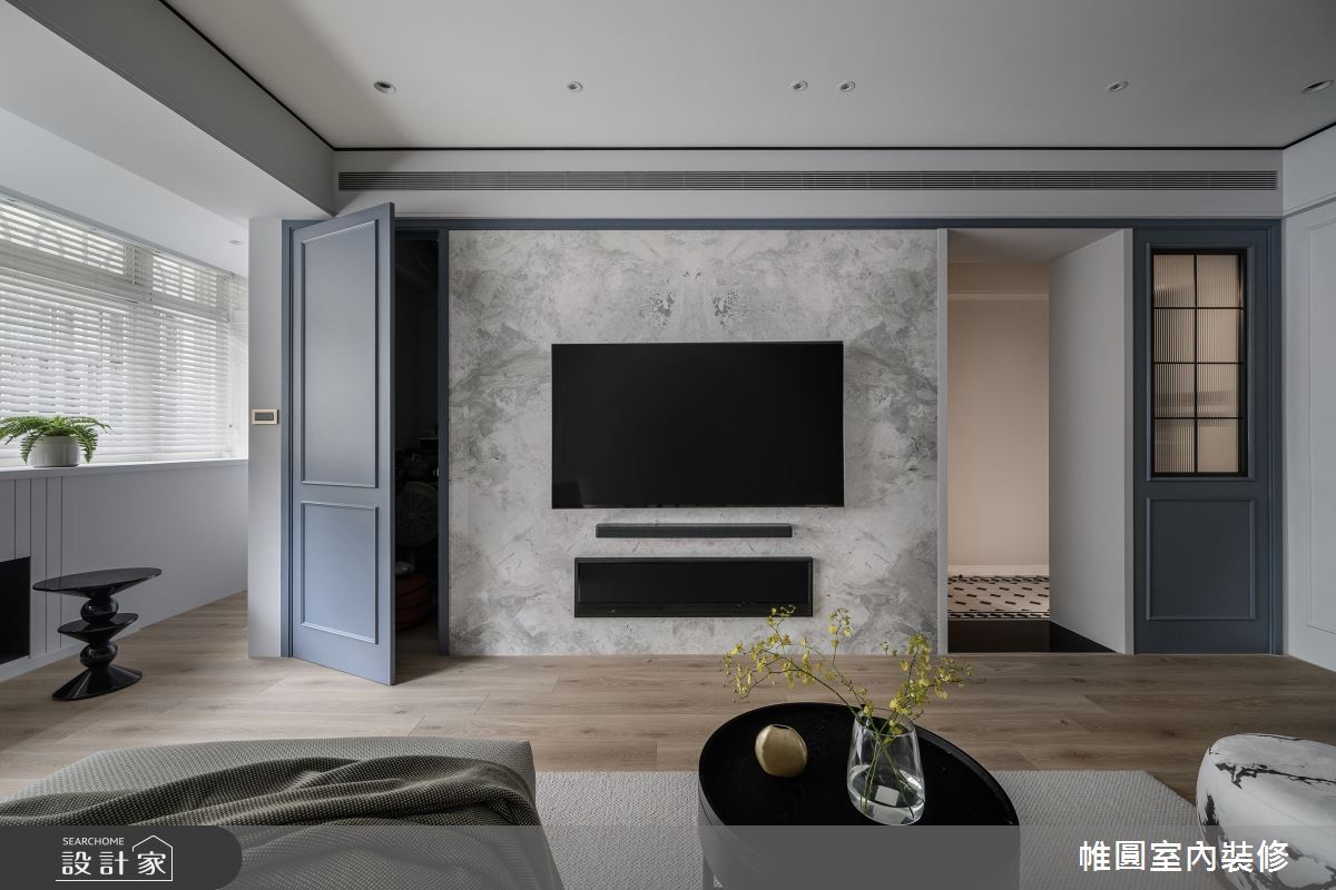 42坪老屋(16~30年)＿美式風客廳案例圖片＿帷圓‧定制 circle＿帷圓_寧靜·藍舍之6