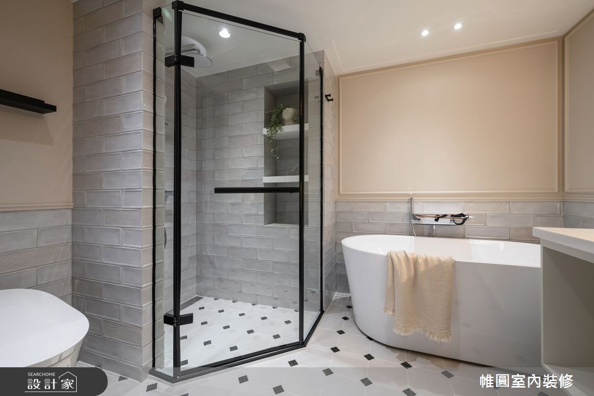 42坪老屋(16~30年)＿美式風浴室案例圖片＿帷圓‧定制 circle＿帷圓_寧靜·藍舍之29