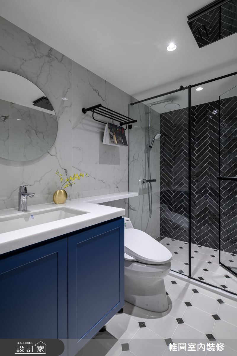 42坪老屋(16~30年)＿美式風浴室案例圖片＿帷圓‧定制 circle＿帷圓_寧靜·藍舍之30