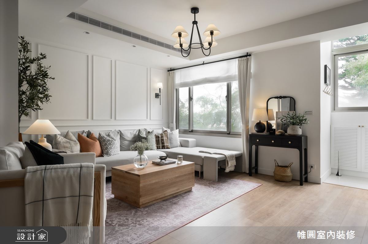 33坪老屋(16~30年)＿美式風客廳案例圖片＿帷圓‧定制 circle＿帷圓_C'est la vie·實現生活之3