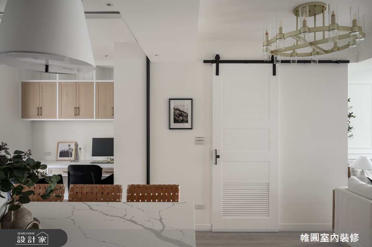 33坪老屋(16~30年)＿美式風餐廳吧檯書房中島案例圖片＿帷圓‧定制 circle＿帷圓_C'est la vie·實現生活之6