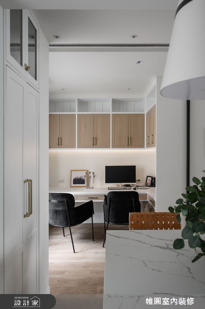 33坪老屋(16~30年)＿美式風餐廳吧檯書房工作區中島案例圖片＿帷圓‧定制 circle＿帷圓_C'est la vie·實現生活之40