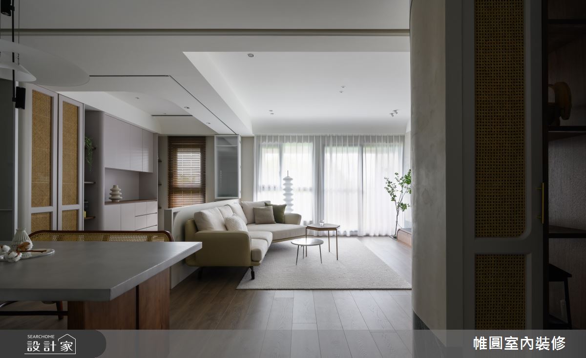 35坪新成屋(5年以下)＿混搭風客廳餐廳多功能室案例圖片＿帷圓‧定制 circle＿帷圓_點悅·生活之7