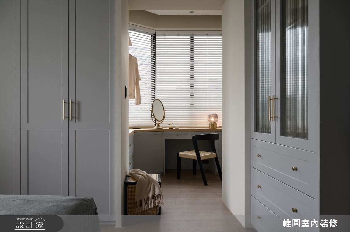 35坪老屋(16~30年)＿混搭風臥室案例圖片＿帷圓‧定制 circle＿帷圓_森覓·奶油宅之12