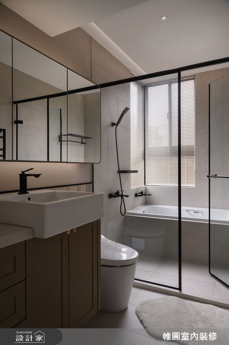 35坪老屋(16~30年)＿混搭風浴室案例圖片＿帷圓‧定制 circle＿帷圓_森覓·奶油宅之15