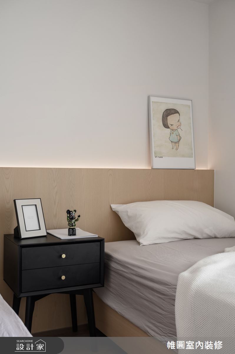 35坪老屋(16~30年)＿混搭風客房案例圖片＿帷圓‧定制 circle＿帷圓_森覓·奶油宅之18