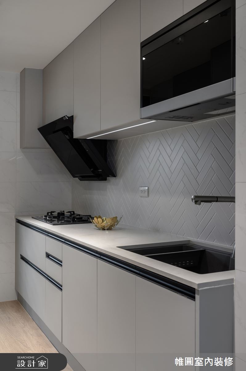 35坪老屋(16~30年)＿混搭風廚房案例圖片＿帷圓‧定制 circle＿帷圓_森覓·奶油宅之19