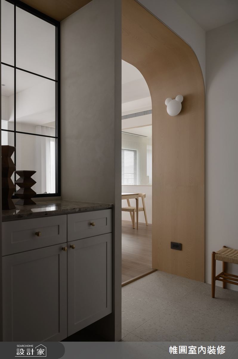 35坪老屋(16~30年)＿混搭風玄關案例圖片＿帷圓‧定制 circle＿帷圓_森覓·奶油宅之22