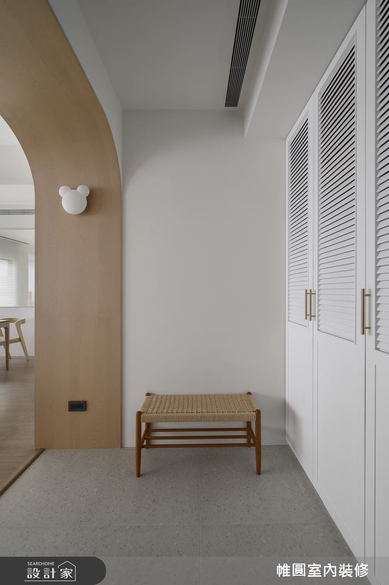 35坪老屋(16~30年)＿混搭風玄關案例圖片＿帷圓‧定制 circle＿帷圓_森覓·奶油宅之23