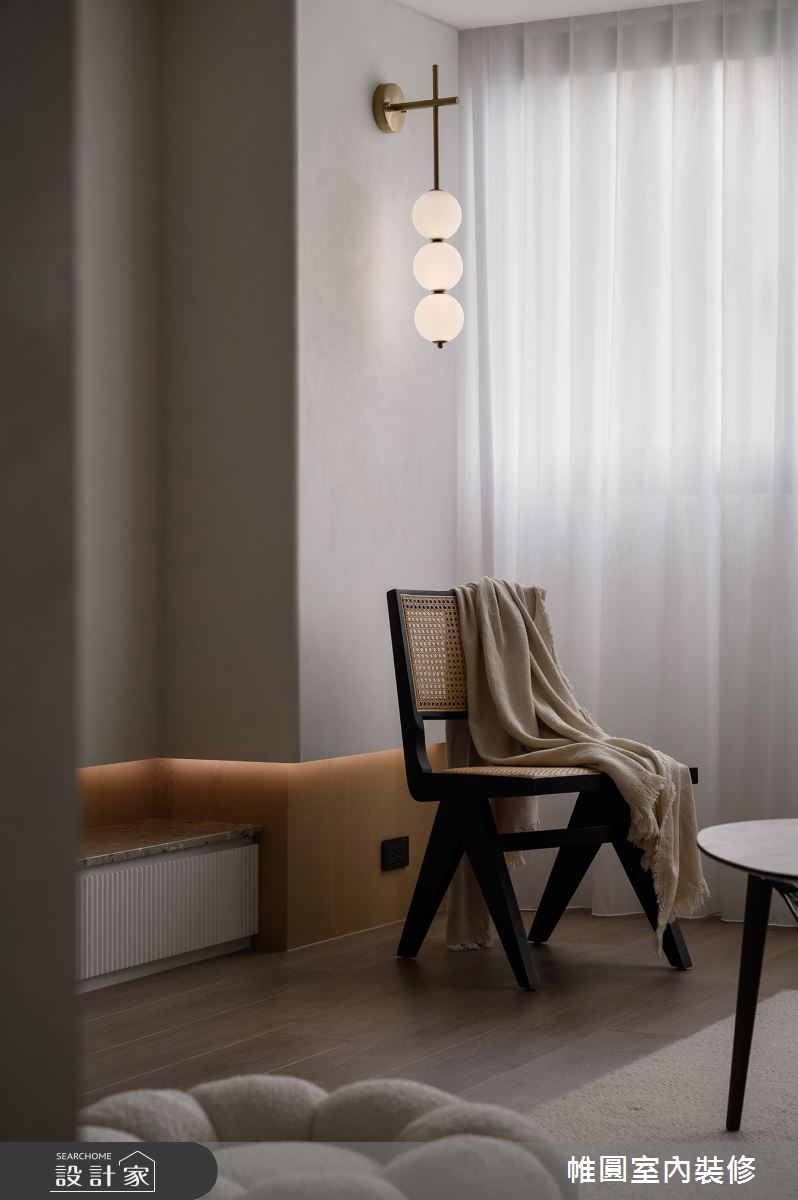 35坪老屋(16~30年)＿混搭風客廳案例圖片＿帷圓‧定制 circle＿帷圓_森覓·奶油宅之24