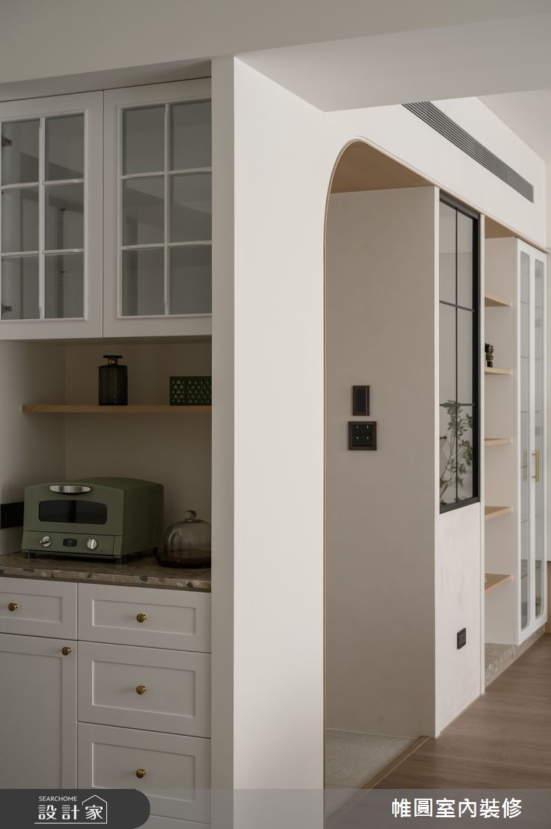 35坪老屋(16~30年)＿混搭風玄關客廳案例圖片＿帷圓‧定制 circle＿帷圓_森覓·奶油宅之26