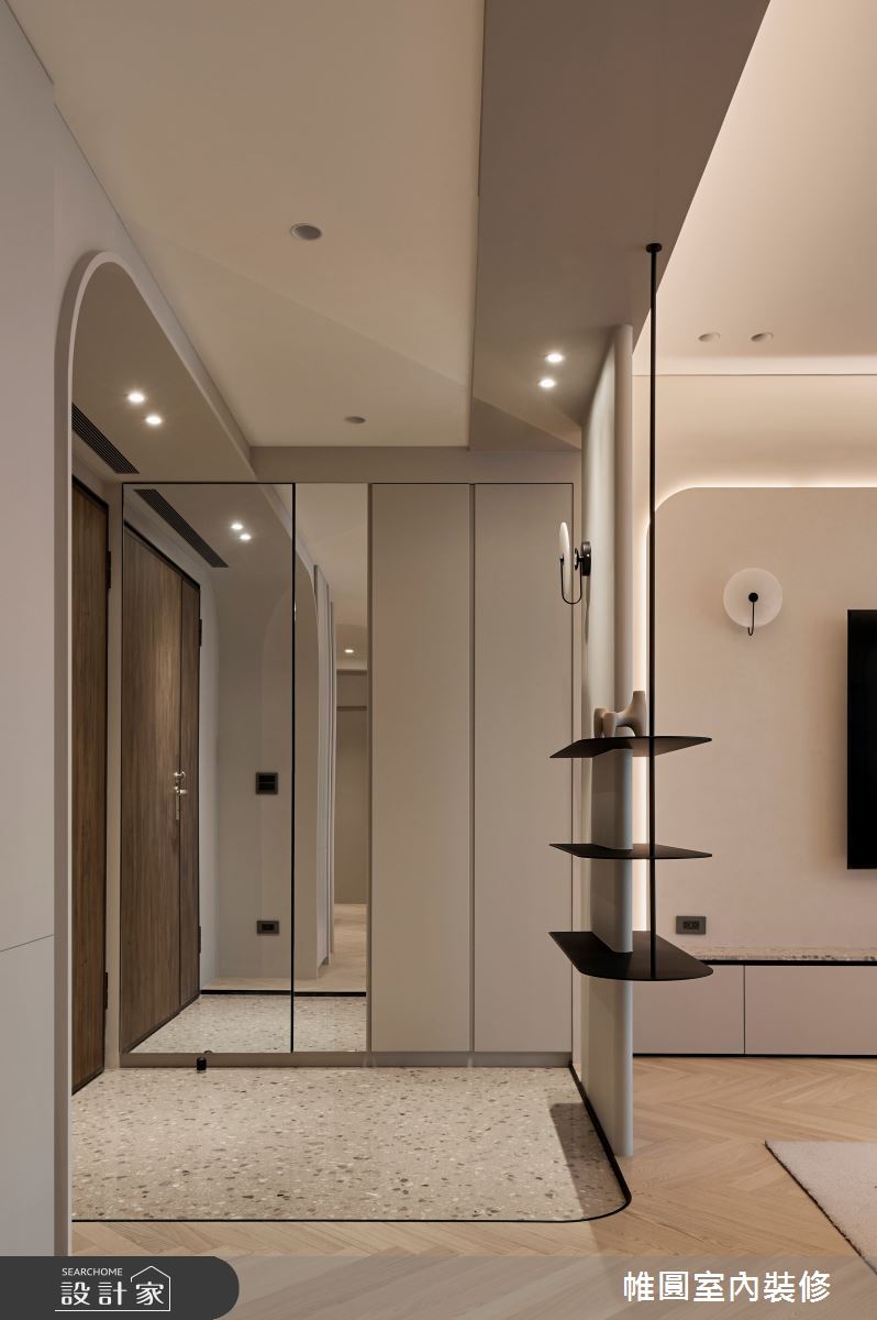 48坪新成屋(5年以下)＿混搭風玄關案例圖片＿帷圓‧定制 circle＿帷圓_La vie•生活家氛之2