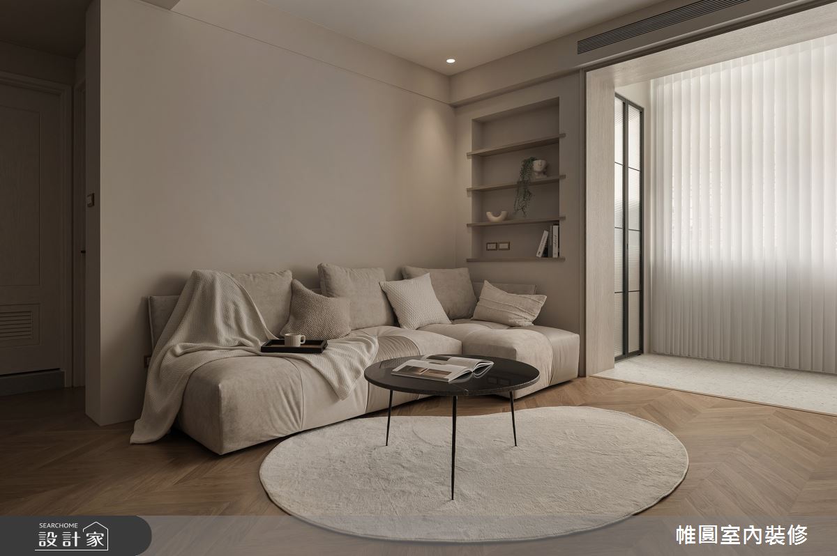 30坪老屋(16~30年)＿混搭風客廳案例圖片＿帷圓‧定制 circle＿帷圓_初生•流轉時光之4