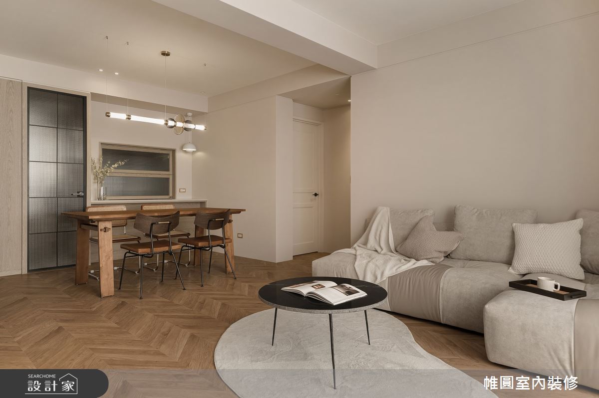 30坪老屋(16~30年)＿混搭風客廳餐廳案例圖片＿帷圓‧定制 circle＿帷圓_初生•流轉時光之8
