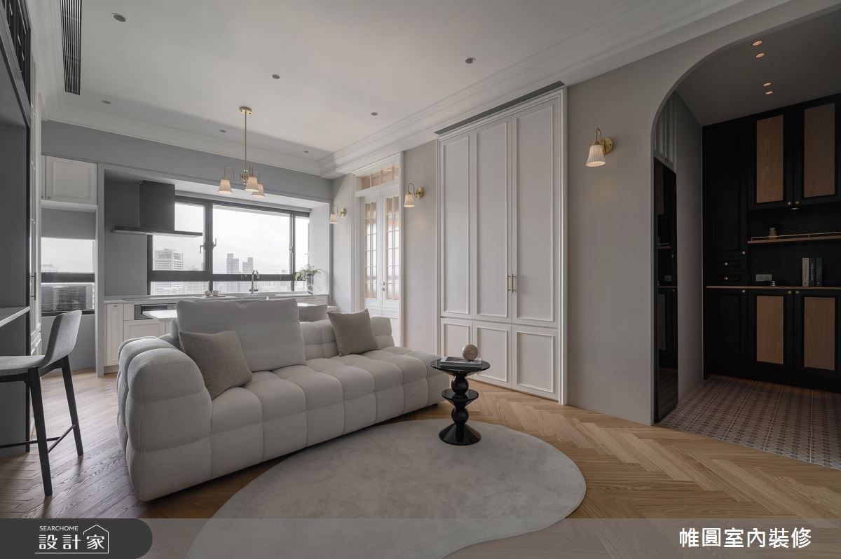 15坪中古屋(5~15年)＿美式風客廳餐廳廚房案例圖片＿帷圓‧定制 circle＿帷圓_漫步•逸境之5