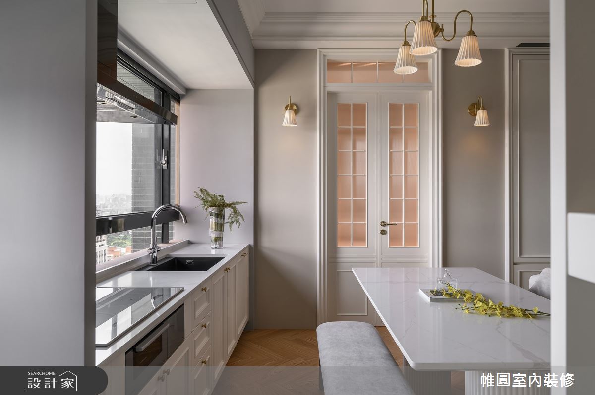 15坪中古屋(5~15年)＿美式風餐廳廚房案例圖片＿帷圓‧定制 circle＿帷圓_漫步•逸境之6