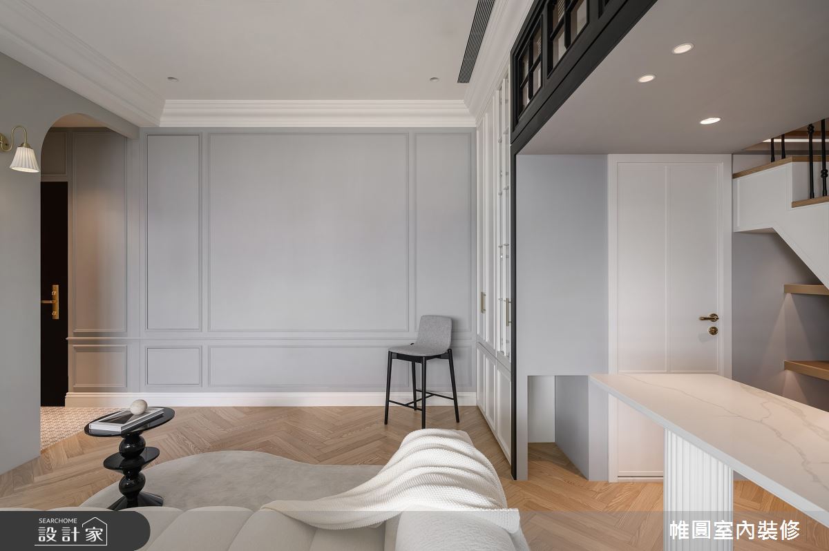 15坪中古屋(5~15年)＿美式風客廳書房案例圖片＿帷圓‧定制 circle＿帷圓_漫步•逸境之10