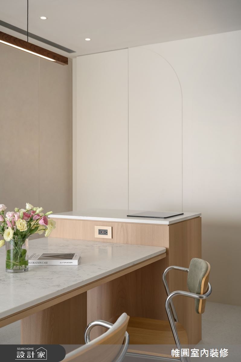 30坪新成屋(5年以下)＿混搭風餐廳中島案例圖片＿帷圓‧定制 circle＿帷圓_純淨•淳境之19