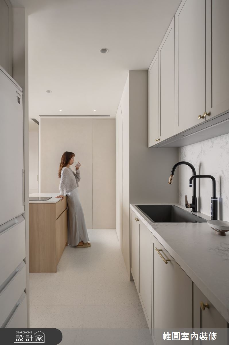 30坪新成屋(5年以下)＿混搭風廚房中島案例圖片＿帷圓‧定制 circle＿帷圓_純淨•淳境之21