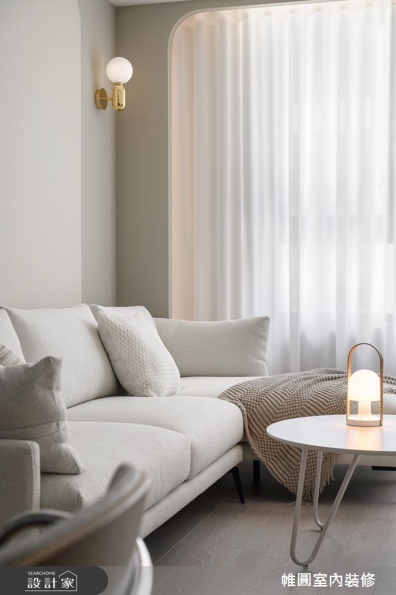 30坪新成屋(5年以下)＿混搭風客廳案例圖片＿帷圓‧定制 circle＿帷圓_純淨•淳境之23