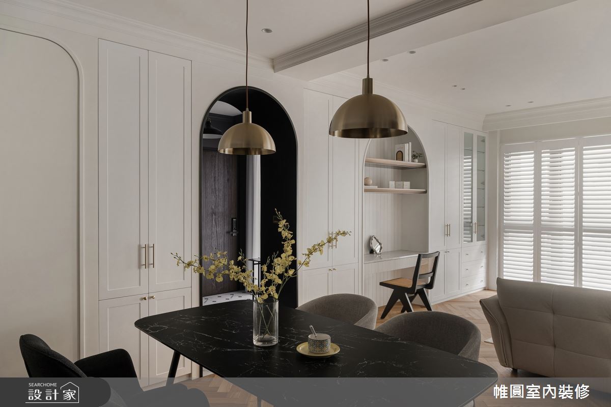 45坪新成屋(5年以下)＿混搭風客廳餐廳案例圖片＿帷圓‧定制 circle＿帷圓_光合•座永之3928