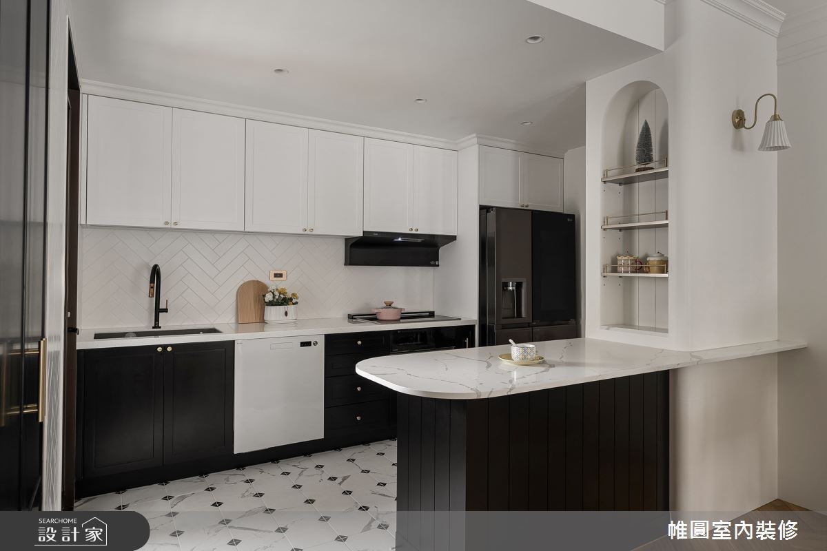 45坪新成屋(5年以下)＿混搭風廚房中島案例圖片＿帷圓‧定制 circle＿帷圓_光合•座永之12