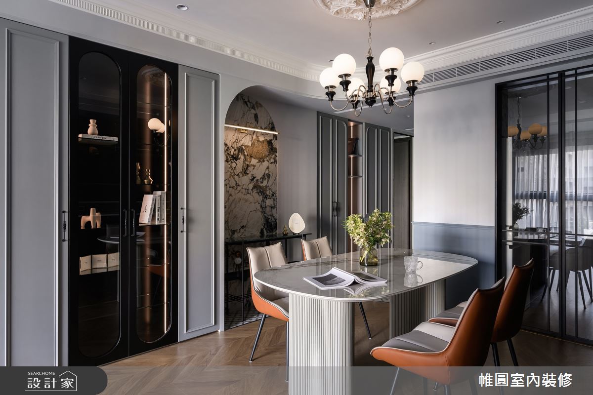 30坪新成屋(5年以下)＿混搭風餐廳案例圖片＿帷圓‧定制 circle＿帷圓_墨青•寫影之2