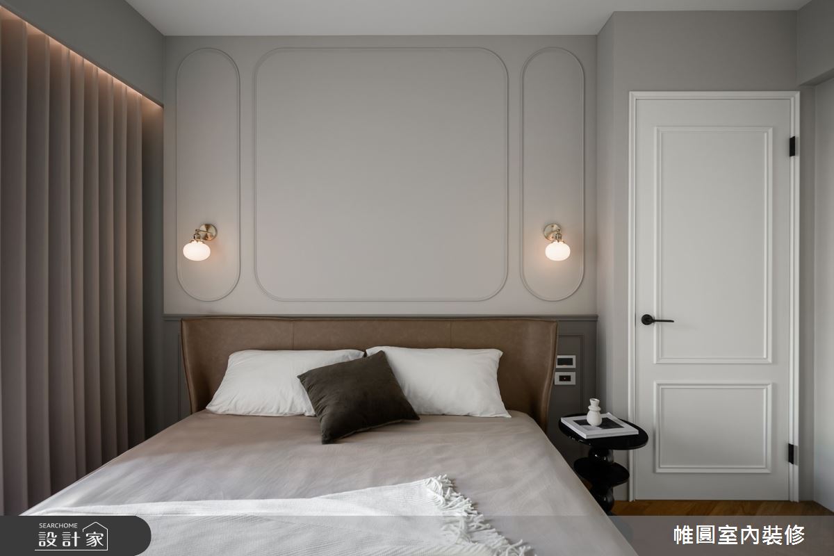 30坪新成屋(5年以下)＿混搭風臥室案例圖片＿帷圓‧定制 circle＿帷圓_墨青•寫影之13