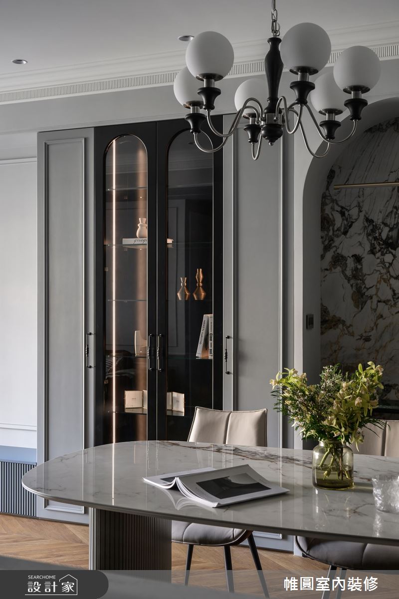 30坪新成屋(5年以下)＿混搭風餐廳案例圖片＿帷圓‧定制 circle＿帷圓_墨青•寫影之15